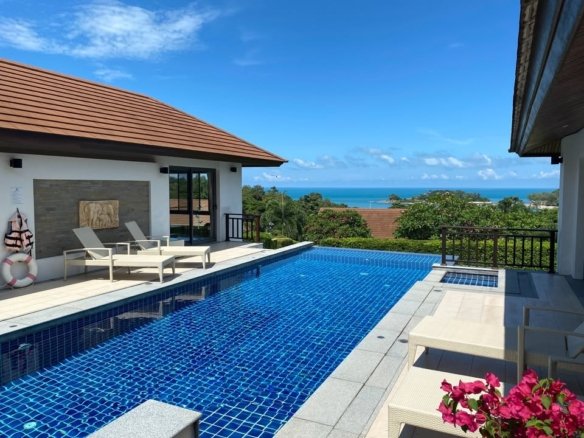 3 Bedroom, 3 Bathroom Sea View Pool Villa, Plai Laem (Choeng Mon)