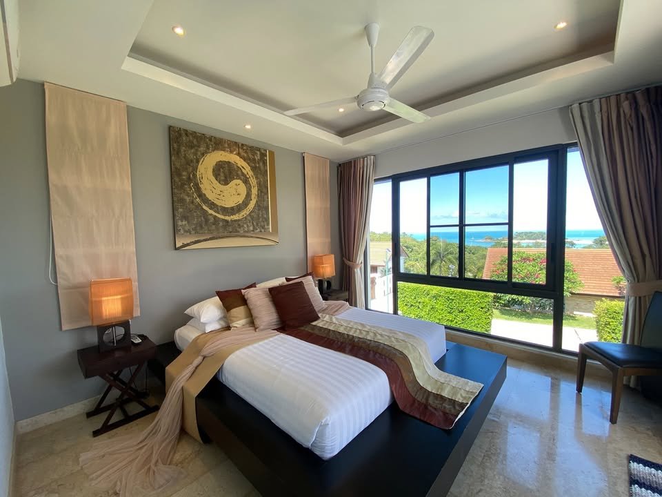 3 Bedroom, 3 Bathroom Sea View Pool Villa, Plai Laem (Choeng Mon)