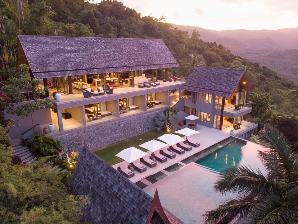 6 Bedroom, 7 Bathroom Modern Luxury Sea View Villa, Bophut