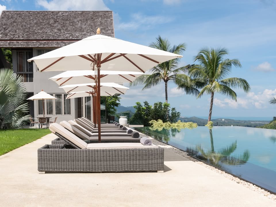6 Bedroom, 7 Bathroom Modern Luxury Sea View Villa, Bophut