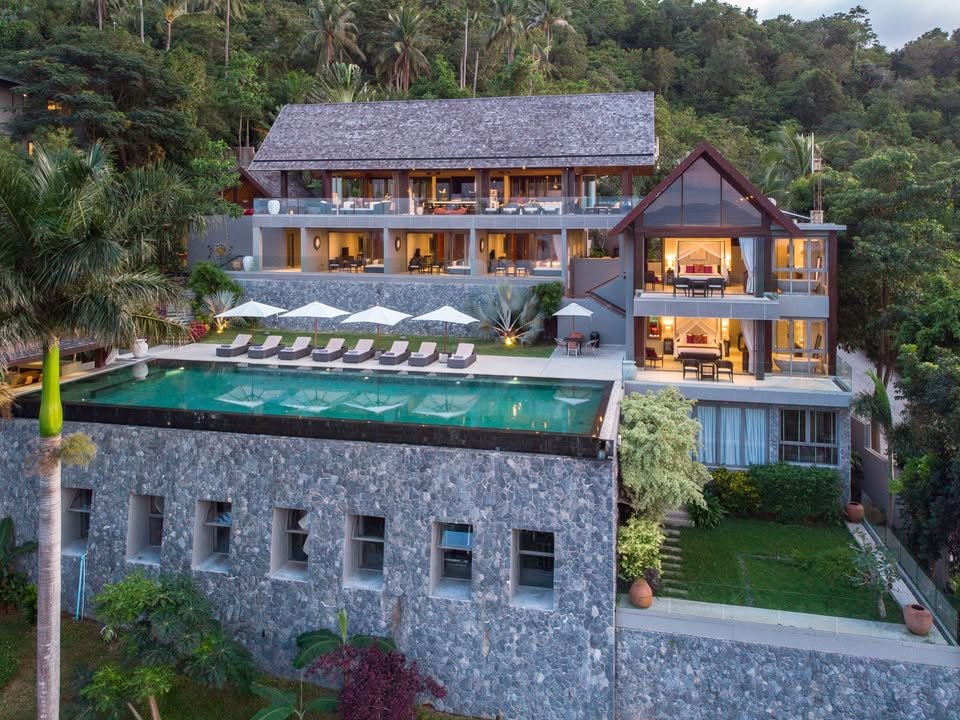 6 Bedroom, 7 Bathroom Modern Luxury Sea View Villa, Bophut