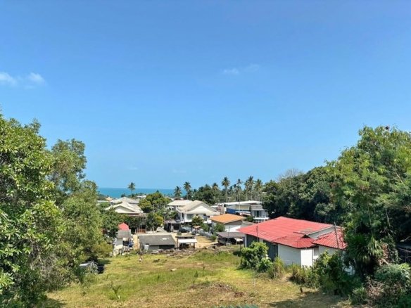Chaweng Sea View Flat Land, Ready for Construction