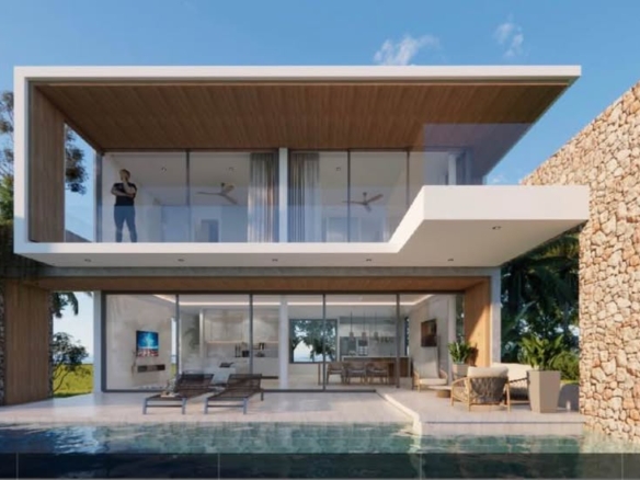 Luxury Sea View Villa, Bang Por